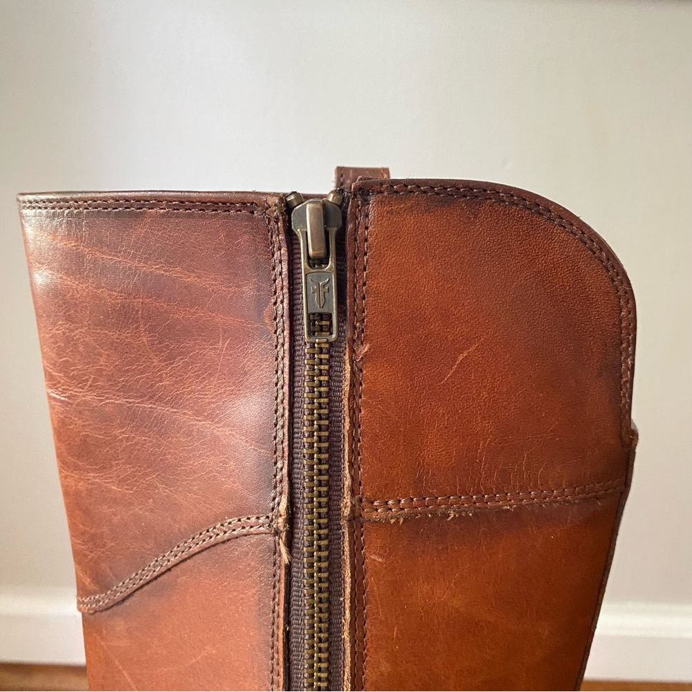 Frye Brown Leather Riding Boots - Picture 9 of 10